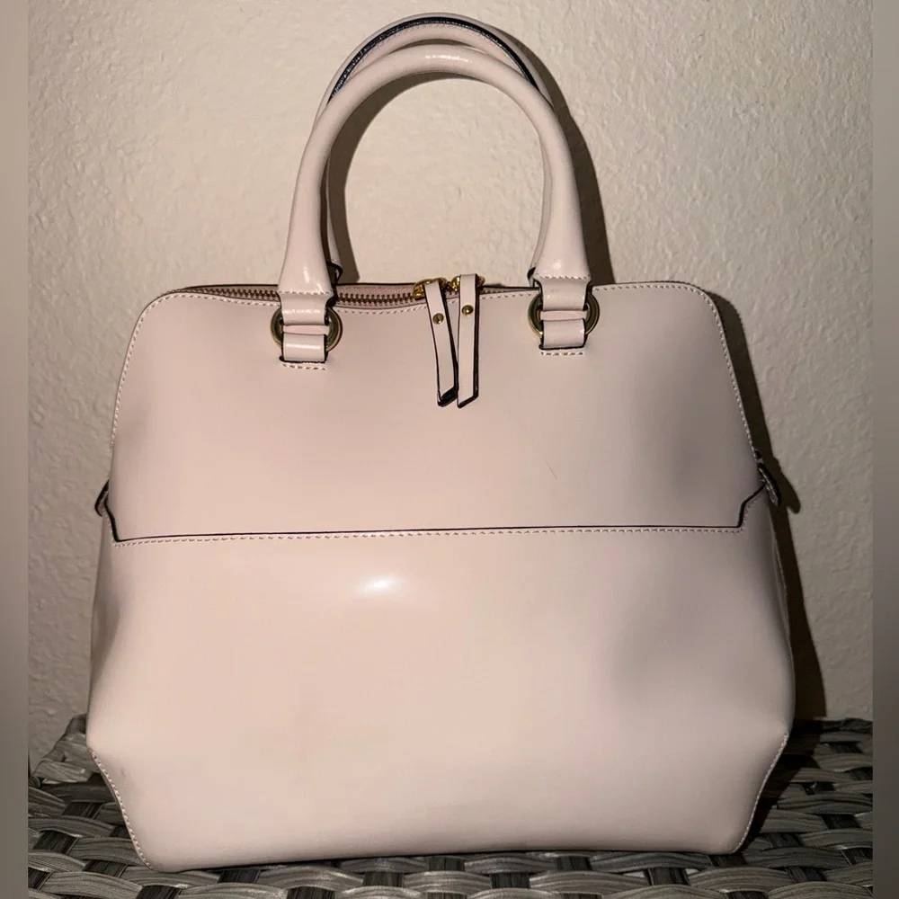 Genuine Leather White Satchel Bag with Crossbody/ Shoulder Strap- Made in Italy - Picture 10 of 16